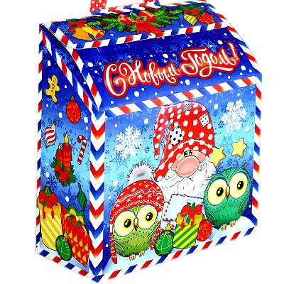 Детский подарок на Новый Год в картонной упаковке весом 550 грамм